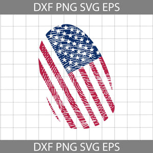 American Flag Fingerprint Svg, American Flag svg, 4th of July Svg, America flag svg, independence day svg, cricut file, clipart, svg, png, eps, dxf