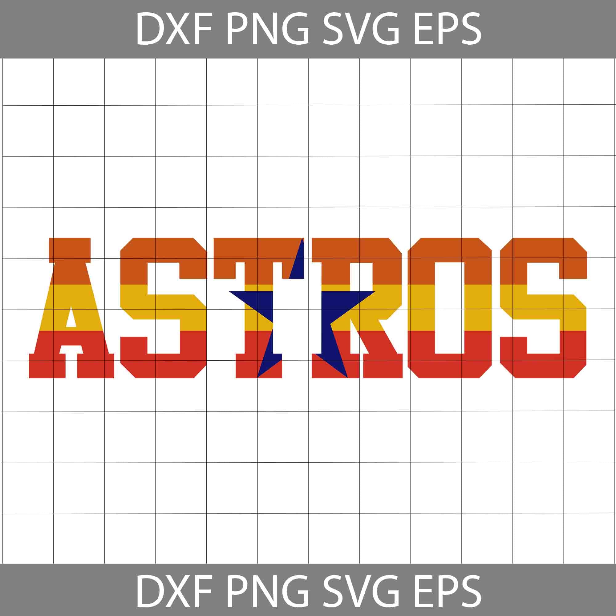 Houston Astros SVG PNG Cricut Silhouette