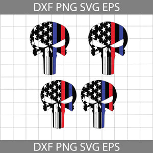 Punisher Skull svg, America Skull Svg, 4th of July svg, bundle, America SVg, cricut file, clipart, svg, png, eps, dxf