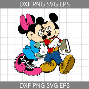 Mickey And Minnie Mouse Back To School Svg, Back To School Svg, Cricut File, Clipart, Svg, Png, Eps, Dxf