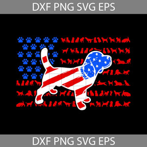 Beagle america flag Svg, 4th of July Svg, American Flag Svg, Independence day svg, Cricut File, Clipart, svg, png, eps, dxf