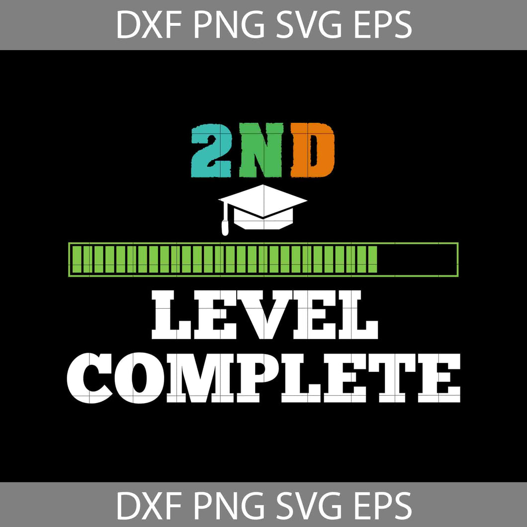 2nd Level Complete Svg, Back To School Svg, Cricut file, Clipart, Svg, Png, Eps, Dxf