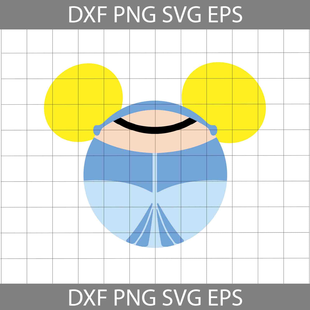 Cinderella Mickey Mouse Ears Svg, Cricut File, Clipart, Svg, Png, Eps ...