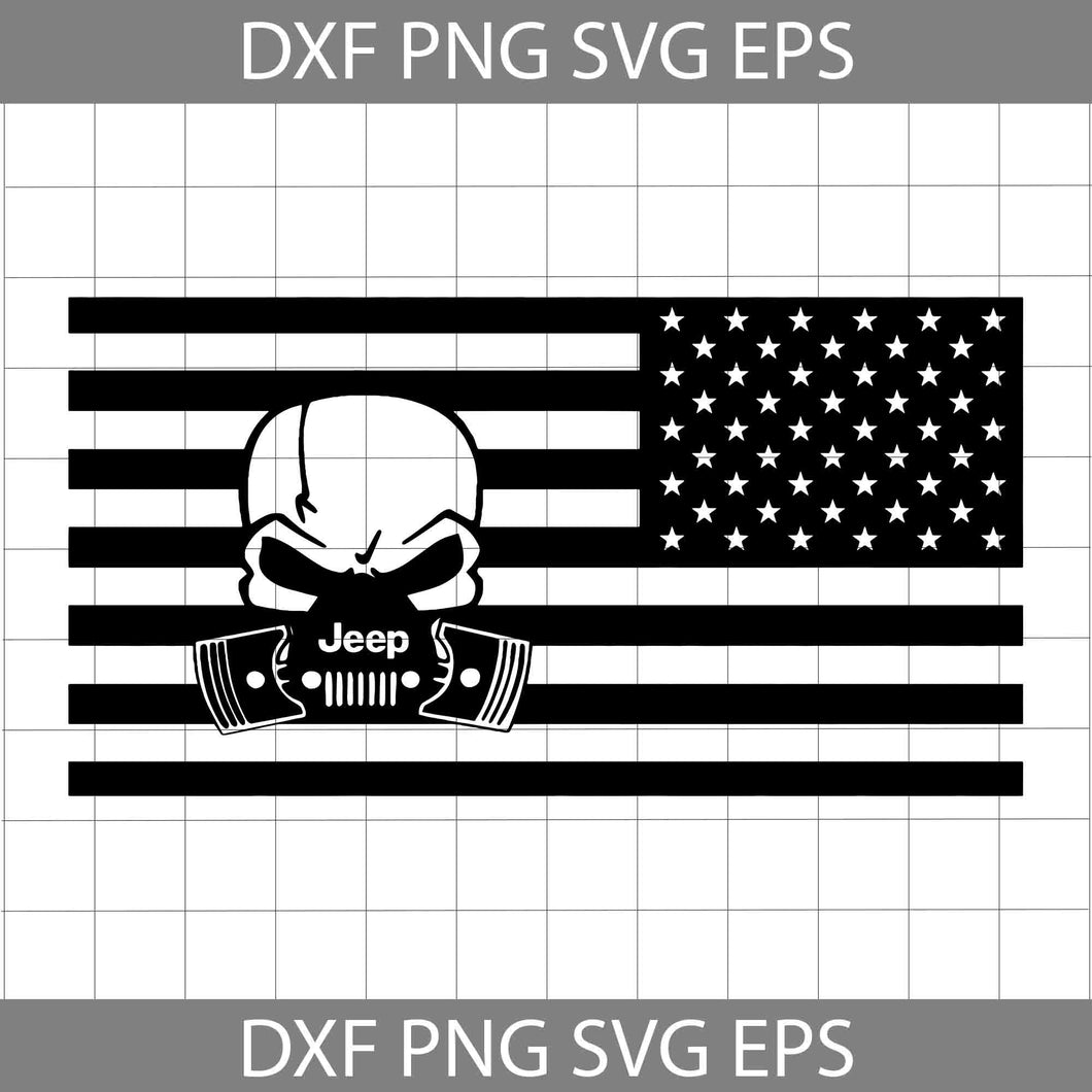 USA Flag Skull Svg, Skull in Protective Mask Svg, Jeep Svg, 4th of July Svg, America Svg, Cricut file, clipart, Svg, png, eps, dxf