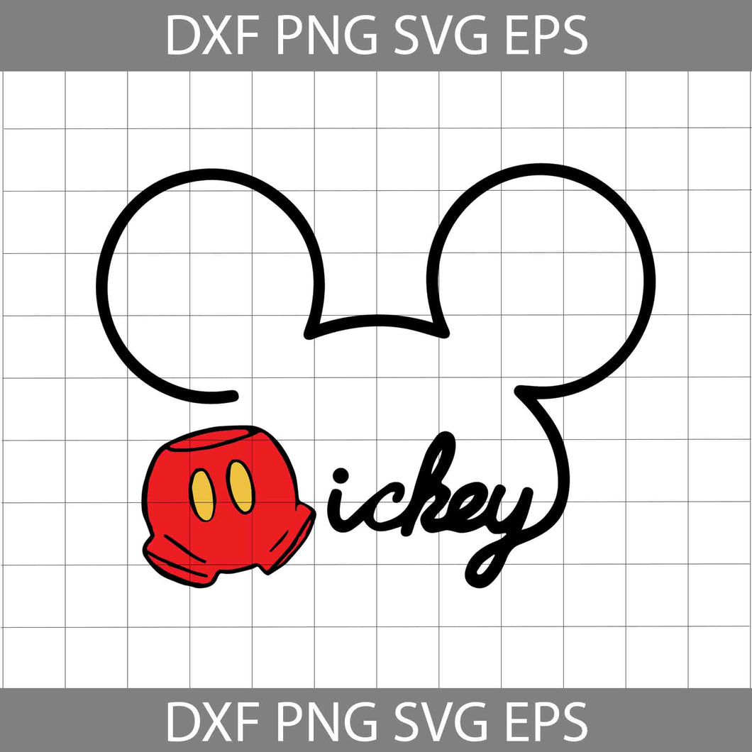 Mickey Mouse Ears Svg, Mickey Mouse svg, Disney svg, Cricut file, clipart, svg, png, eps, dxf