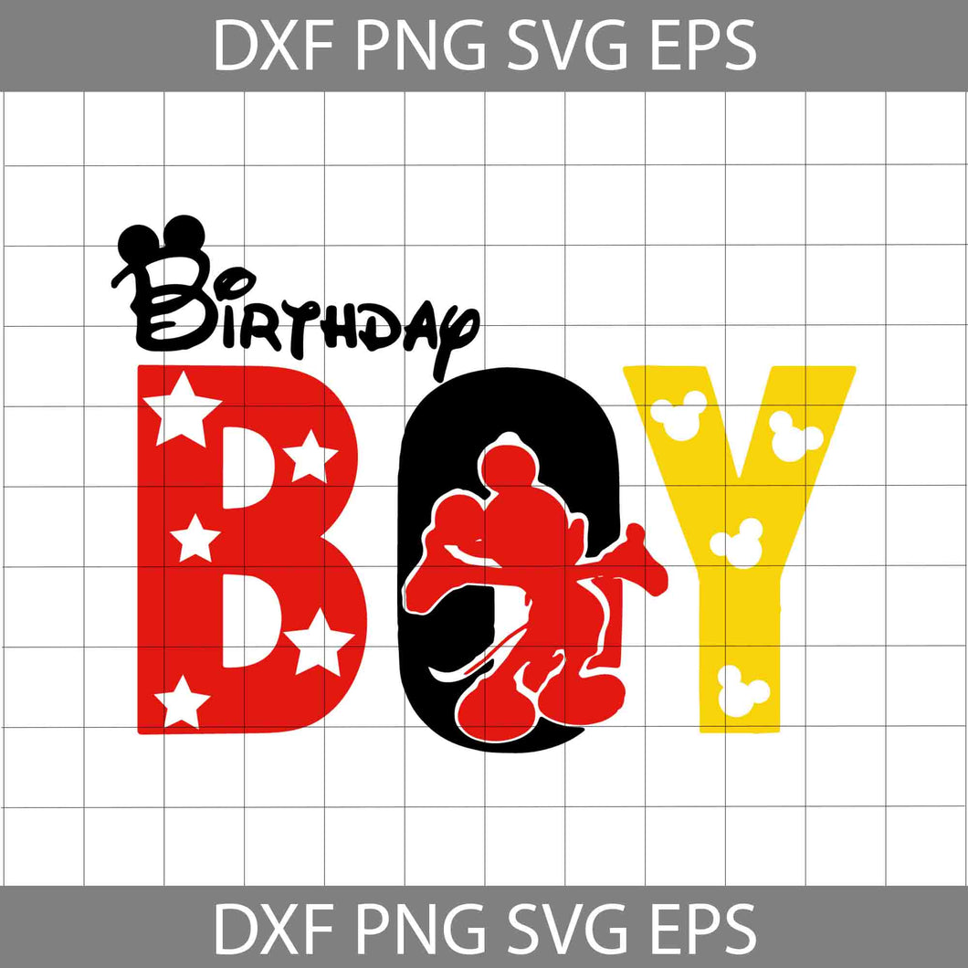 Birthday Boy Mickey Svg, Birthday Boy Svg, Birthday Svg, cricut file, clipart, svg, png, eps, dxf