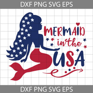 Mermaid In The USA Svg, 4th of July Svg, American Flag Svg, Independence day svg, Cricut File, Clipart, svg, png, eps, dxf