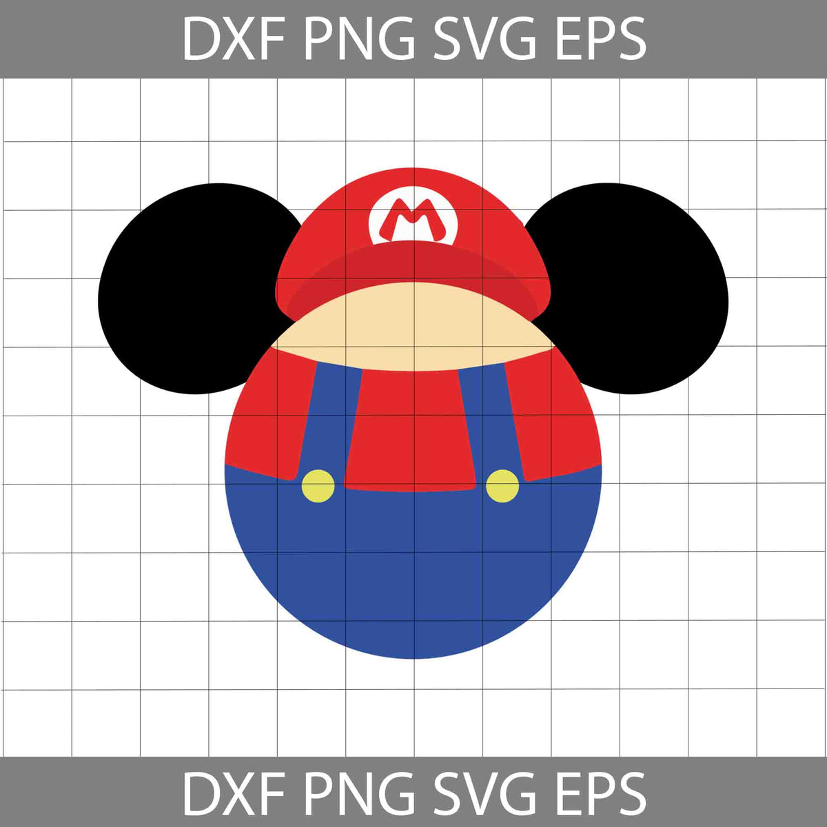 Mario Mickey Mouse Ears Svg, Super Mario Svg, Game Svg, Cricut File ...
