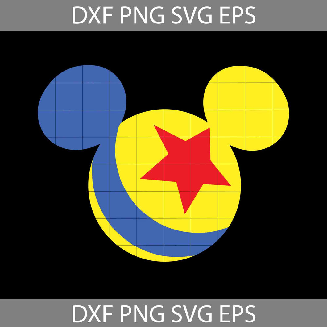 Pixar Ball Mickey Mouse head Svg, Toy Story Svg, Disney Svg, Cricut File, Clipart, Svg, Png, Eps, Dxf