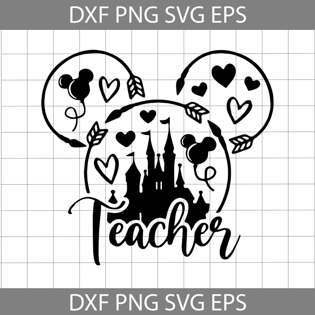 Mickey Mouse Teacher Svg, teacher Svg, Back To School Svg, Cricut File ...