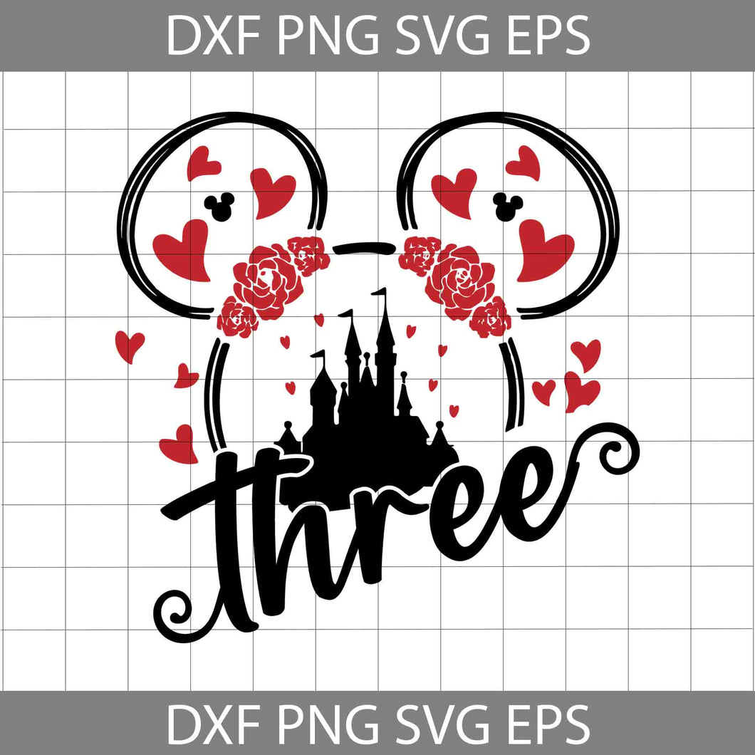 3rd Birthday Mickey Mouse Svg, Birthday Svg, Cricut File, Clipart, SVg, Png, Eps, dxf