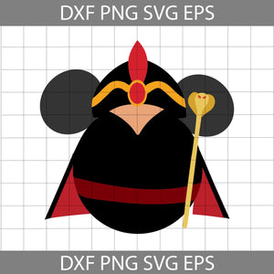 Jafar Mickey Mouse Ears Svg, Disney Svg, Cricut File, Clipart, SVg, Png, Eps, Dxf