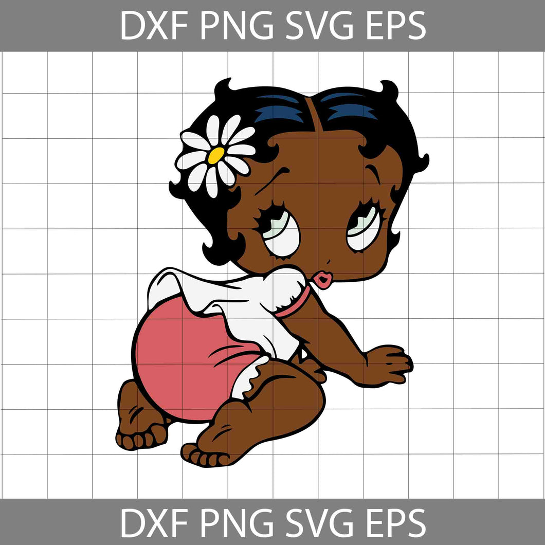 Baby Betty Boop African American svg, America svg, Black live matter svg, cricut file, clipart, svg, png, eps, dxf