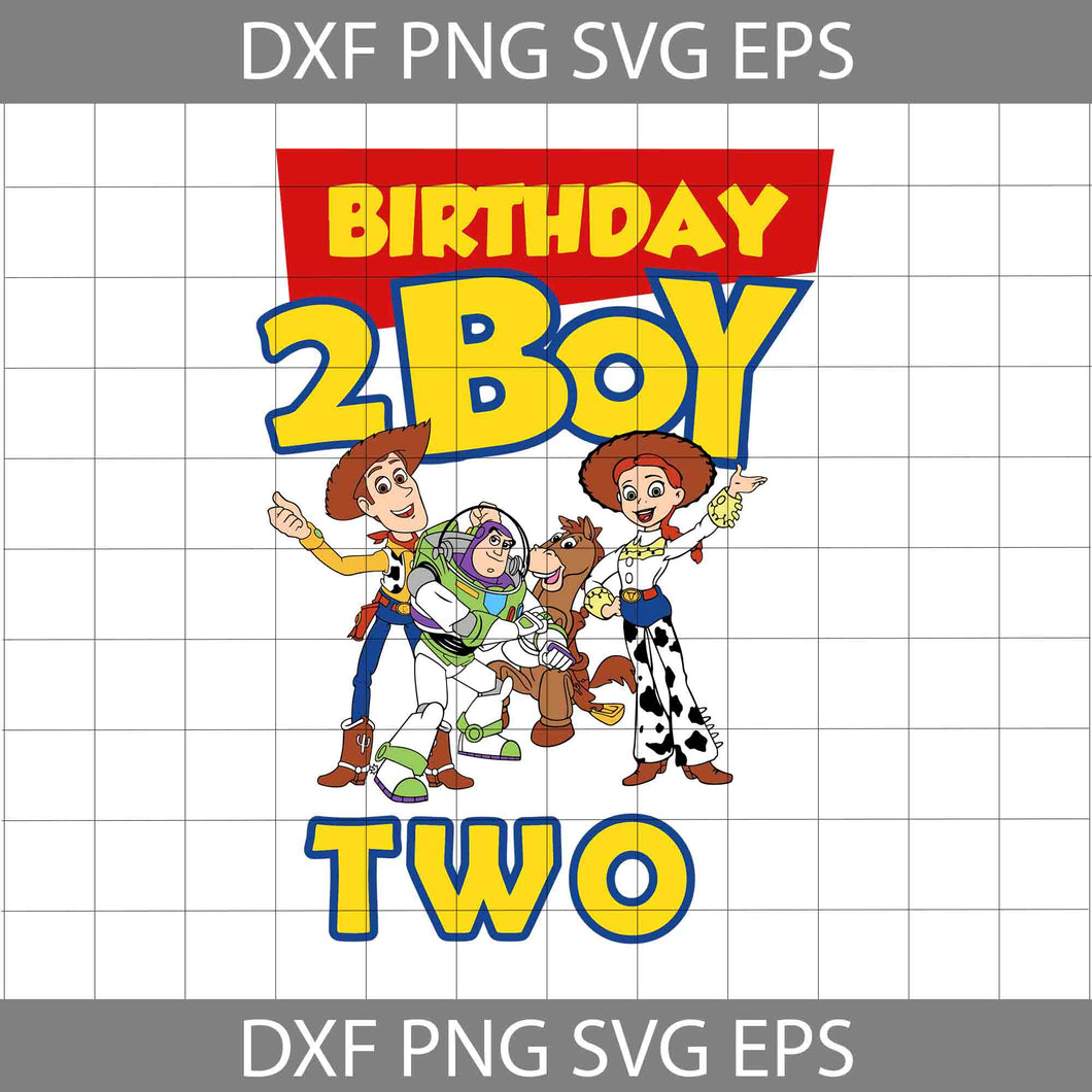 2nd Birthday svg, Toy Story Birthday Svg, Birthday Boy Svg, Birthday Svg, Cricut File, Clipart, Svg, Png, Eps, Dxf