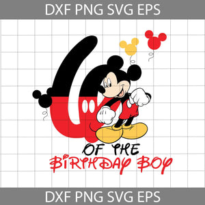 Mickey Mouse 6th Birthday Boy Svg, Birthday Boy Svg, Birthday Svg, Cricut file, clipart, Svg, Png, Eps, Dxf