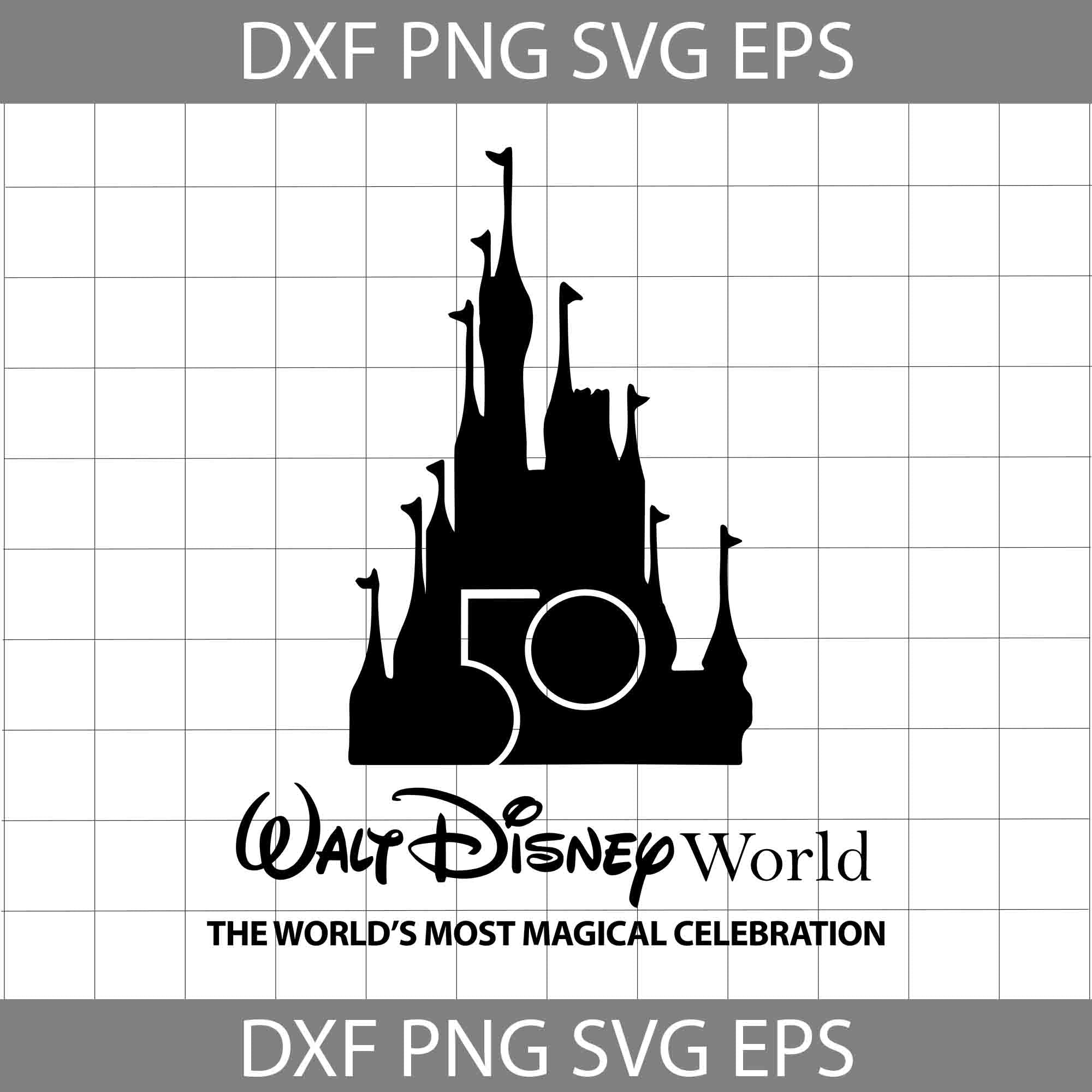World 50th Anniversary The World's Most Magical Celebration Svg, Cricut  file, clipart, svg, png, eps, dxf | Svgspecial, image size:2000x2000