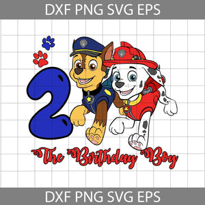 2rd Birthday Boy svg, Paw Patrol Birthday svg, Birthday Boy Svg, Birthday Svg, Cricut file, clipart, svg, png, eps, dxf