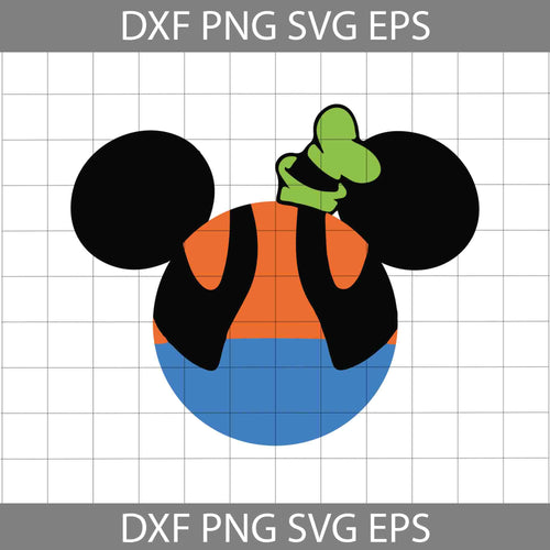 Goofy Mickey Mouse Ears svg, Disney Svg, Cricut File, Clipart, Svg, Png, Eps, Dxf