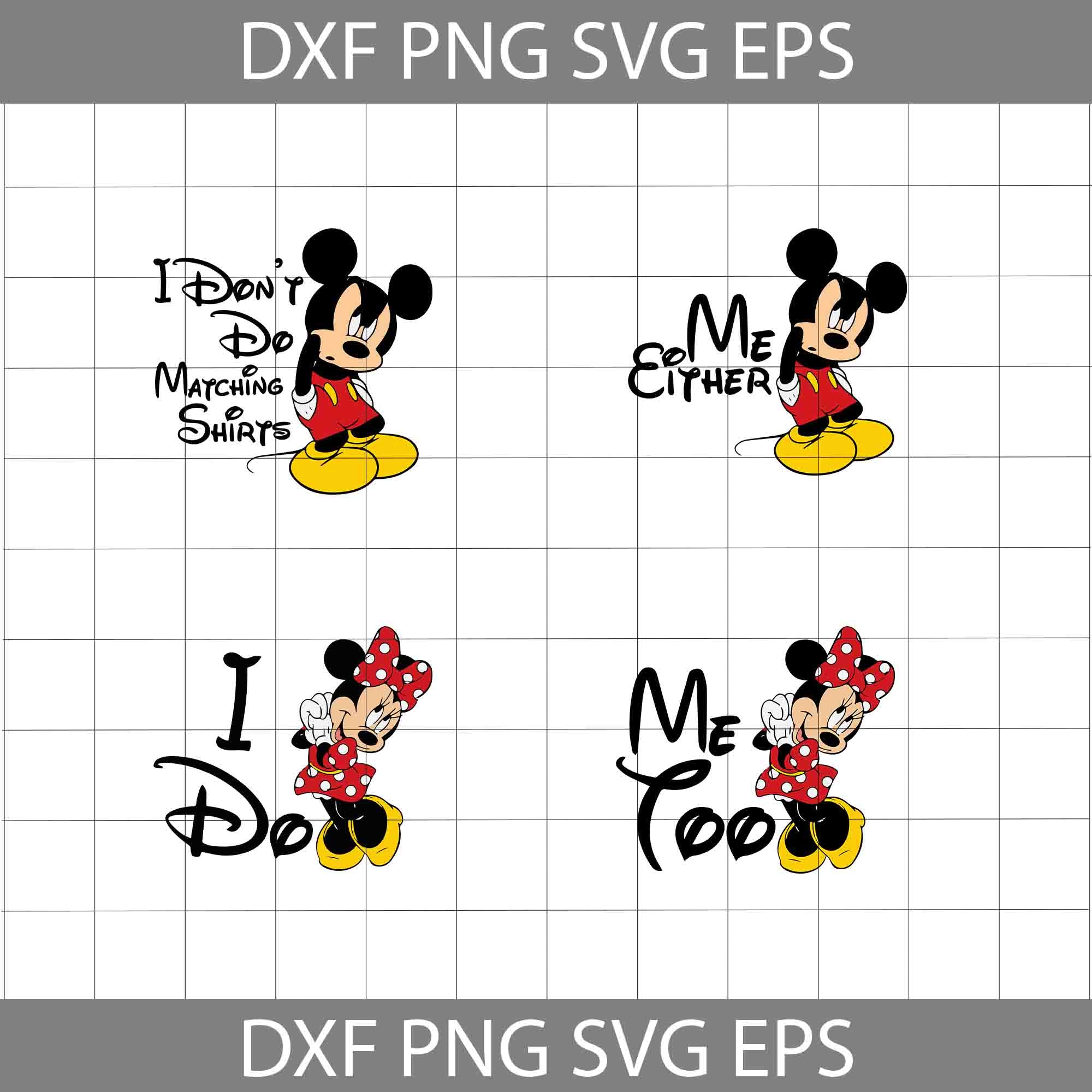 I Don't Do Matching Shirts, Mickey, Mouse, Ears, Mad, Grumpy, Digital,  Download, Tshirt, Cut File, SVG, Iron On, Transfer 