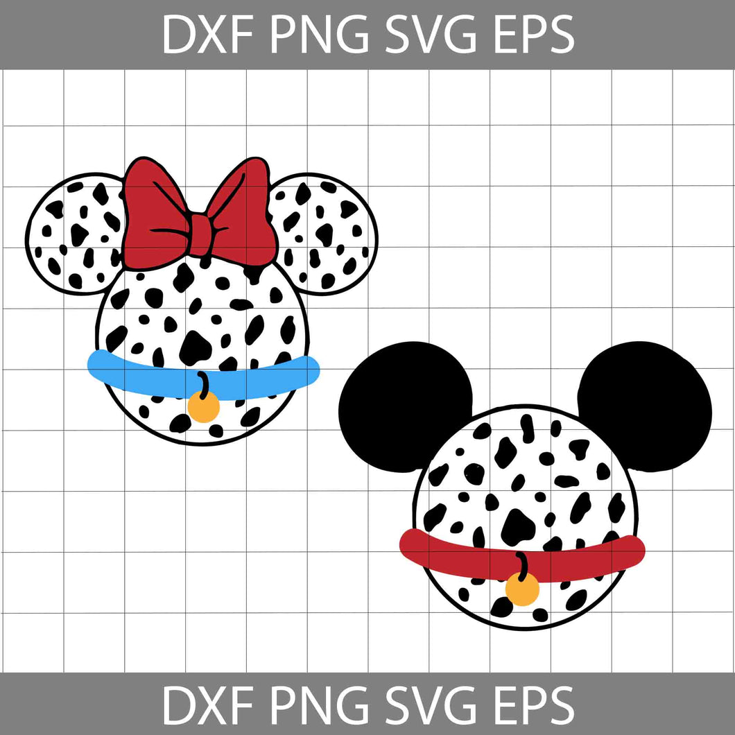 Dalmatians Mickey Mouse Ears Svg, 101 Dalmatians svg, Disney Svg, Cricut File, Clipart, SVg, Png, Eps, Dxf