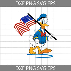 Donald Duck 4th of July Svg, 4th of July Svg, Independence day svg, cricut file, clipart, svg, png, eps, dxf