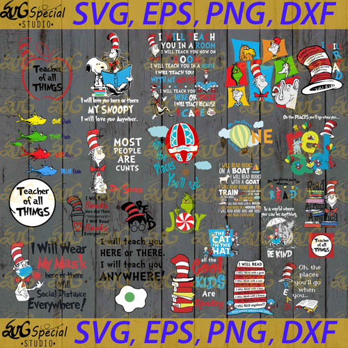 Mega Bundle, Dr seuss Svg, Dr Seuss Cute Svg, Bundle, Coffee Svg, Dr seuss, Cricut File, Clipart, Little Miss Thing Svg, Png, Eps, Dxf4